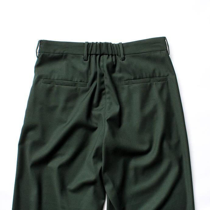 139490202 THEE(シー)/ 2 tuck wide. TR-PT-01 ツータックワイドスラックス - GREEN 02