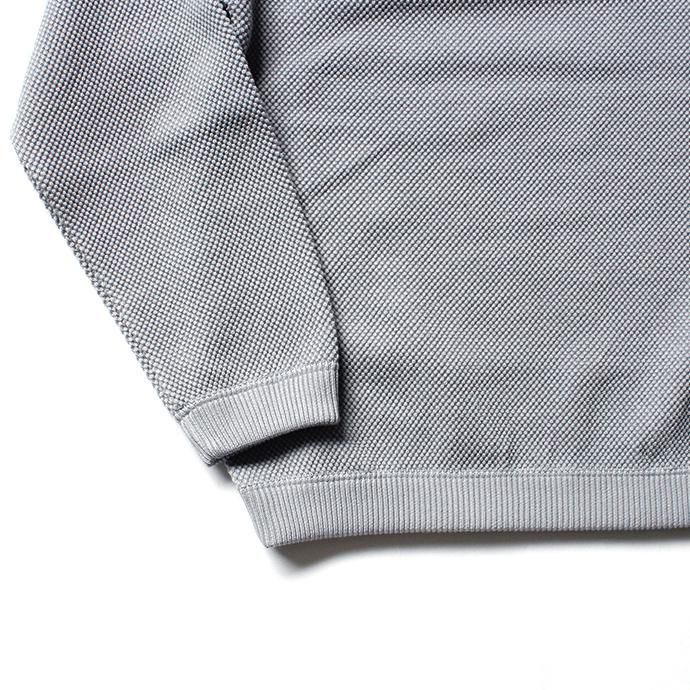 139875756 crepuscule / moss stitch L/S sweat 1901-001 L. Blue 鹿の子編みクルーネック ライトブルー 02