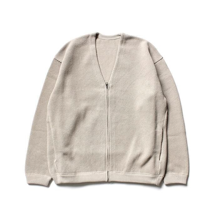 139876088 crepuscule / moss stitch cardigan 1901-002 Beige 鹿の子編みカーディガン ベージュ 02
