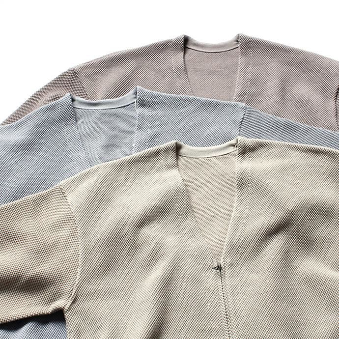 139876088 crepuscule / moss stitch cardigan 1901-002 Beige 鹿の子編みカーディガン ベージュ 02