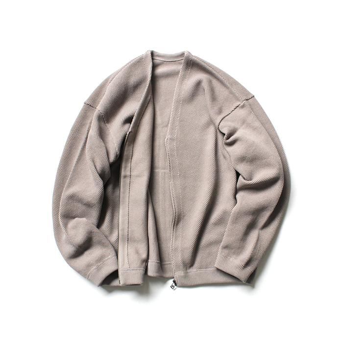 139876184 crepuscule / moss stitch cardigan 1901-002 Graybeige 鹿の子編みカーディガン グレーベージュ 01