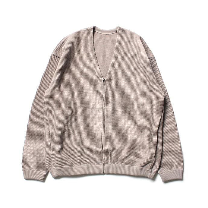 139876184 crepuscule / moss stitch cardigan 1901-002 Graybeige 鹿の子編みカーディガン グレーベージュ 02