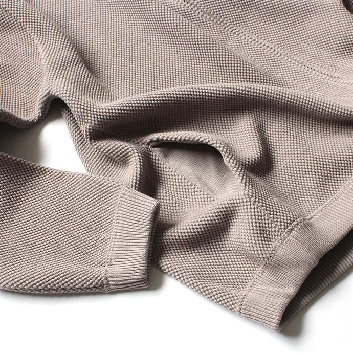 139876184 crepuscule / moss stitch cardigan 1901-002 Graybeige 鹿の子編みカーディガン グレーベージュ 02