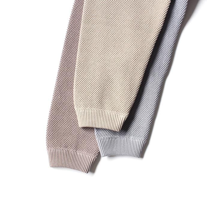 139876184 crepuscule / moss stitch cardigan 1901-002 Graybeige 鹿の子編みカーディガン グレーベージュ 02