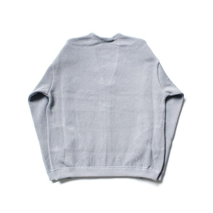 139876224 crepuscule / moss stitch cardigan 1901-002 L. Blue 鹿の子編みカーディガン ライトブルー 02