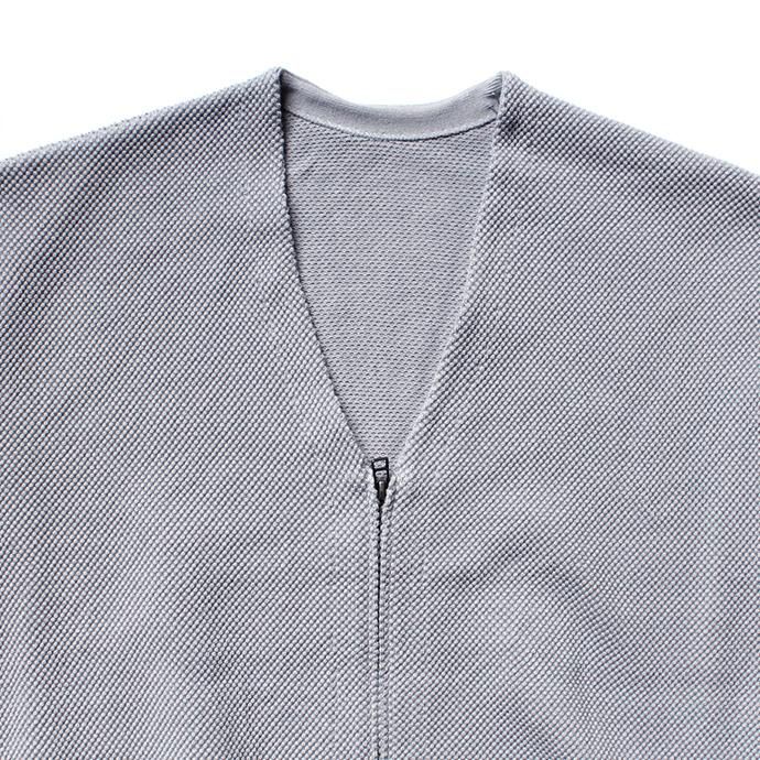 139876224 crepuscule / moss stitch cardigan 1901-002 L. Blue 鹿の子編みカーディガン ライトブルー 02