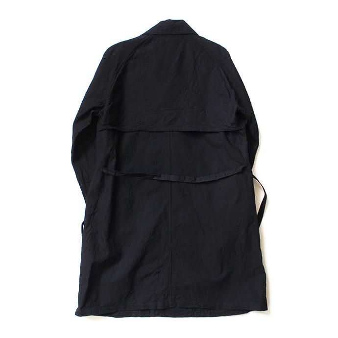 140155923 STILL BY HAND / CO0191 インディゴ/シルク セミダブルトレンチコート - Navy 02
