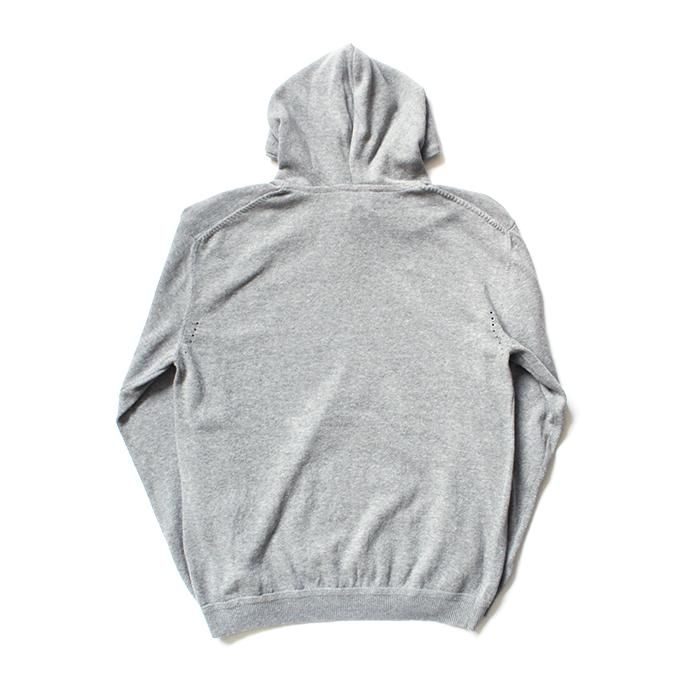 140159549 STILL BY HAND / KN0391 プルオーバー コットンニットパーカー - Grey 02