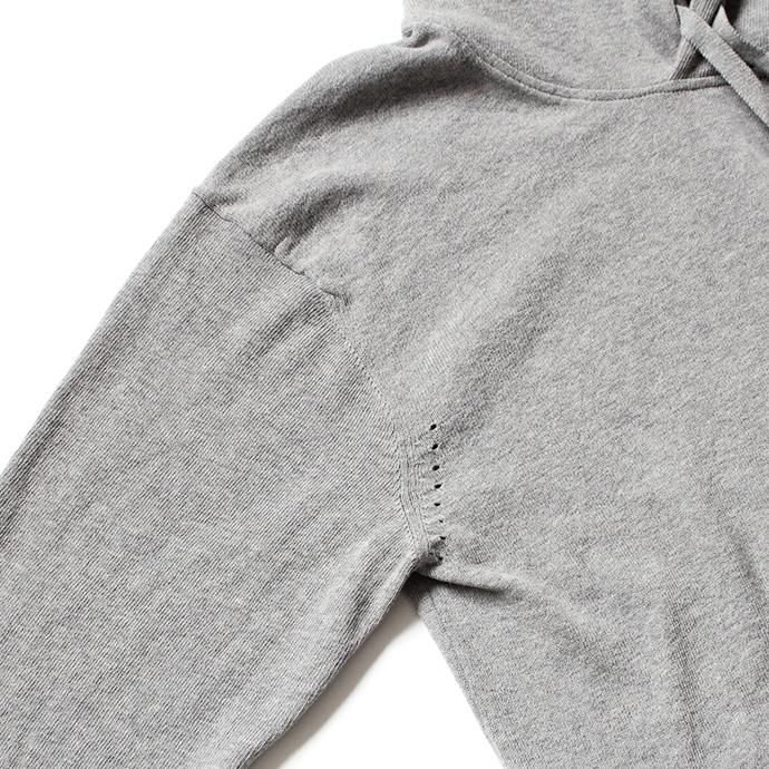 140159549 STILL BY HAND / KN0391 プルオーバー コットンニットパーカー - Grey 02