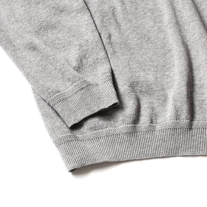 140159549 STILL BY HAND / KN0391 プルオーバー コットンニットパーカー - Grey 02
