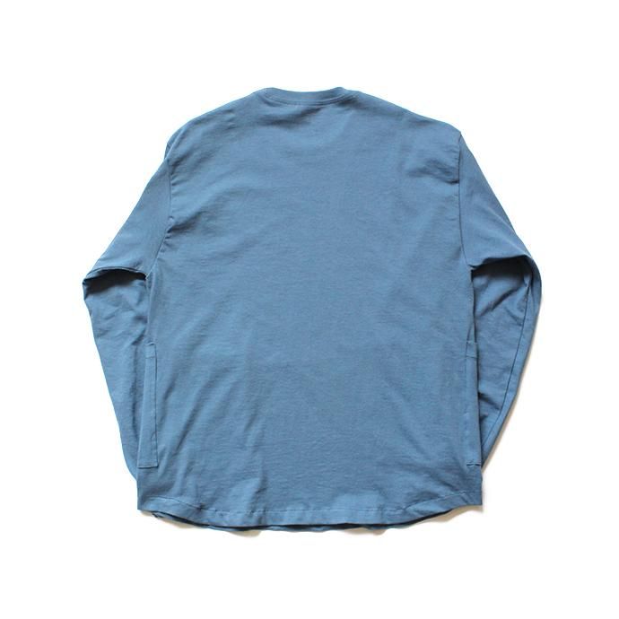 140736006 IKEDR / MEDFORD 長袖カットソー - Indigo Blue 02