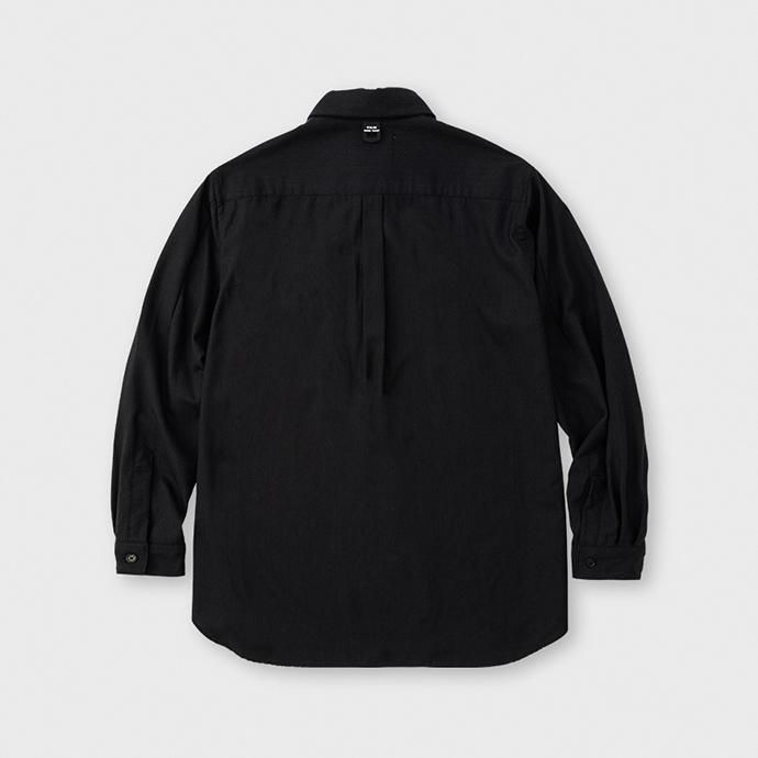 140983391 WISLOM / HENRI ベーシックシャツ - ROBE ブラック 02