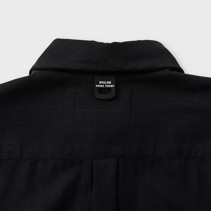 140983391 WISLOM / HENRI ベーシックシャツ - ROBE ブラック 02