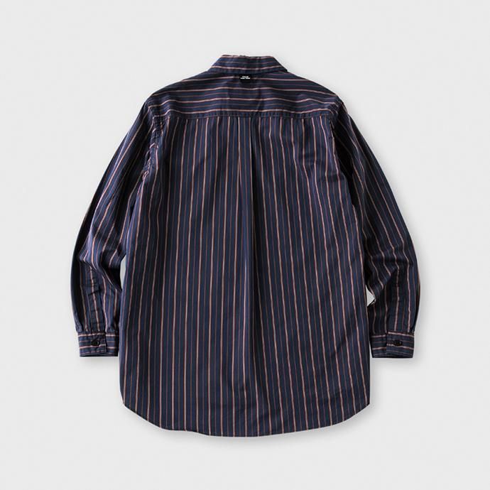 140983425 WISLOM / HENRI ベーシックシャツ - HERBST ネイビーストライプ 02