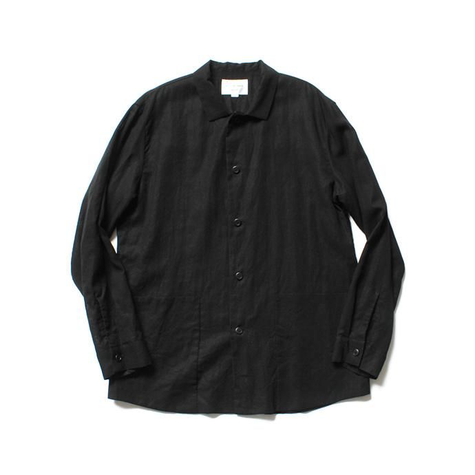141045694 STILL BY HAND / SH0291 レイヤード シャツジャケット - Black 01