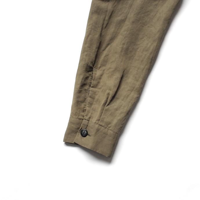 141045778 STILL BY HAND / SH0291 レイヤード シャツジャケット - Olive 02