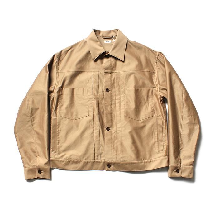 141065573 blurhms / Light Reversed Satin Short Jacket BHS-19SS016 - Beige 02