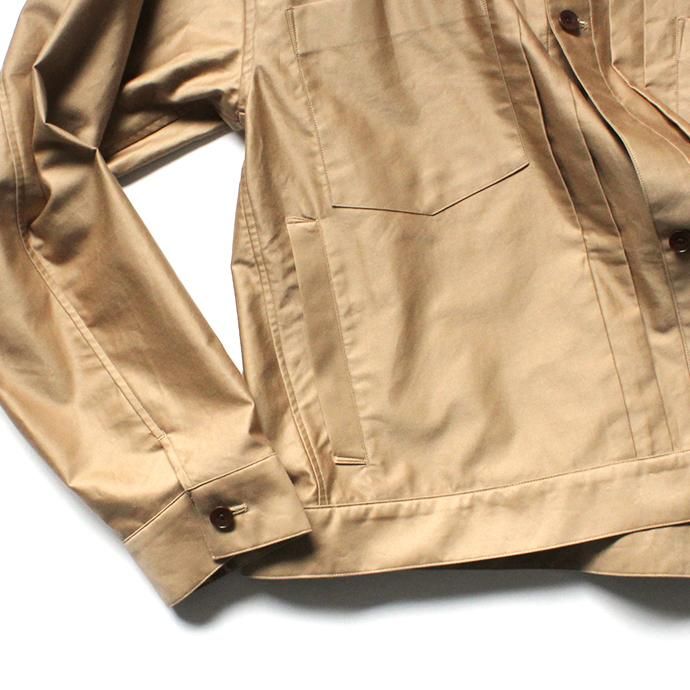 141065573 blurhms / Light Reversed Satin Short Jacket BHS-19SS016 - Beige 02