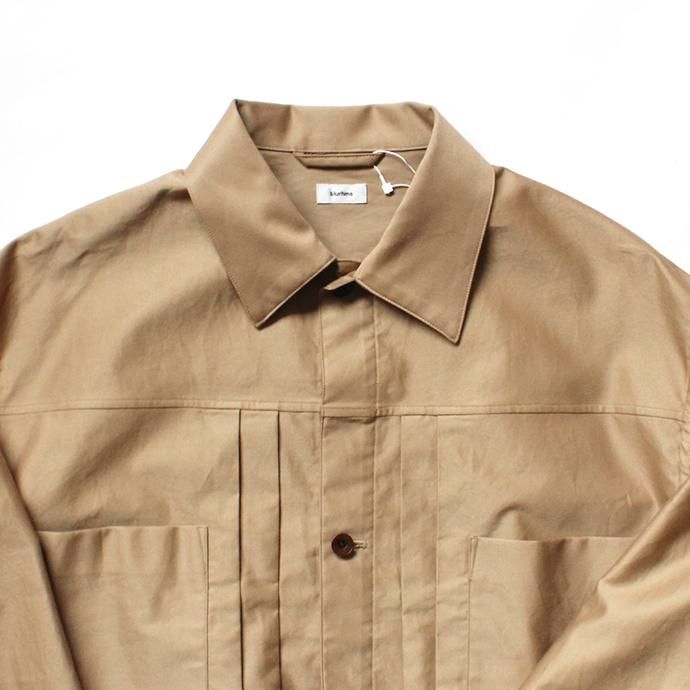 141065573 blurhms / Light Reversed Satin Short Jacket BHS-19SS016 - Beige 02