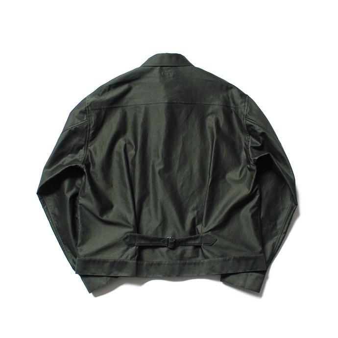 141065589 blurhms / Light Reversed Satin Short Jacket BHS-19SS016 - Deep Olive 02