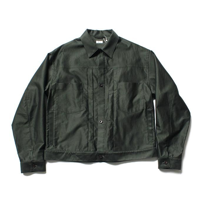 141065589 blurhms / Light Reversed Satin Short Jacket BHS-19SS016 - Deep Olive 02