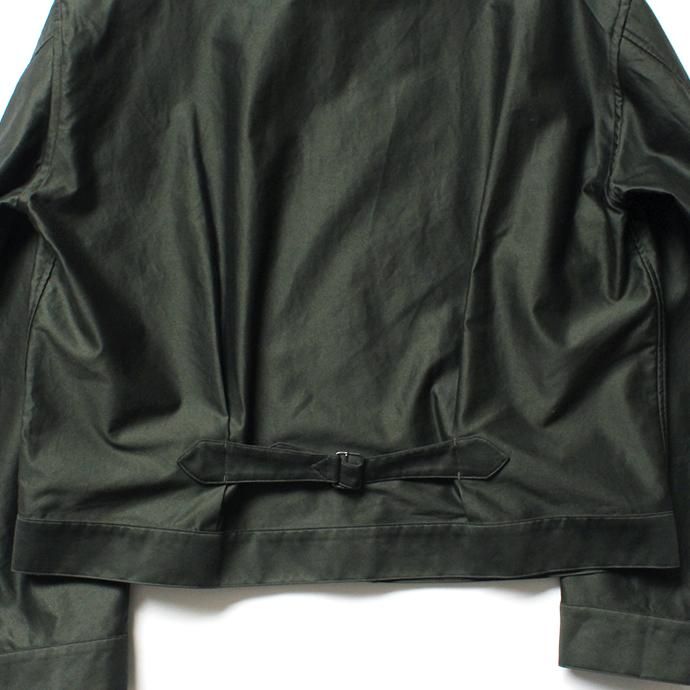 141065589 blurhms / Light Reversed Satin Short Jacket BHS-19SS016 - Deep Olive 02