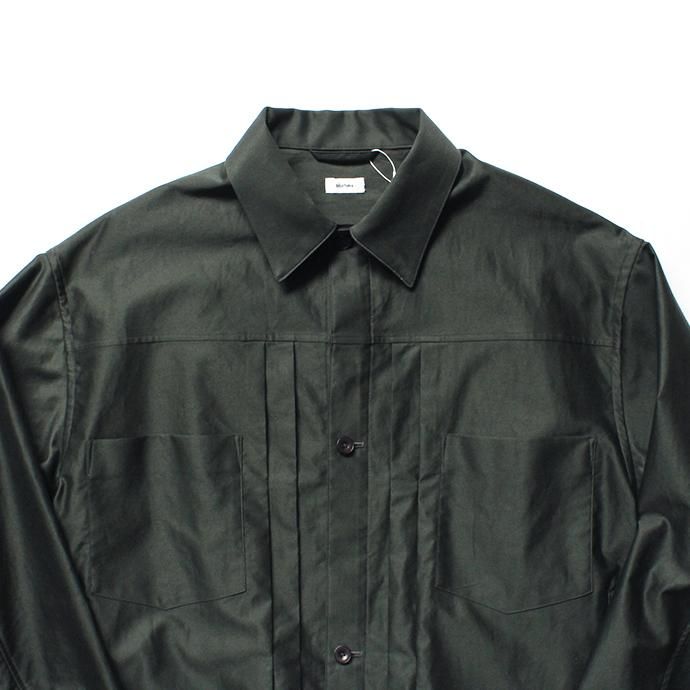 141065589 blurhms / Light Reversed Satin Short Jacket BHS-19SS016 - Deep Olive 02