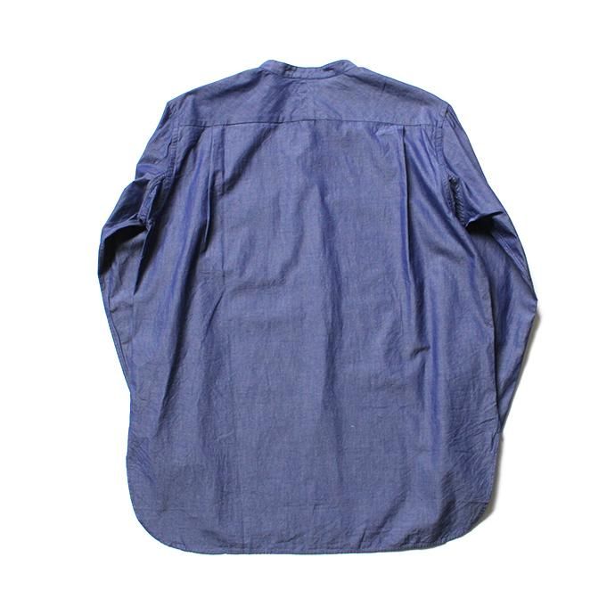 141065801 blurhms / Polish Chambray Band Collar Shirt L/S BHS-19SS019 - CHM-Navy<img class='new_mark_img2' src='//img.shop-pro.jp/img/new/icons47.gif' style='border:none;display:inline;margin:0px;padding:0px;width:auto;' /> 02