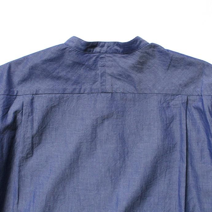 141065801 blurhms / Polish Chambray Band Collar Shirt L/S BHS-19SS019 - CHM-Navy<img class='new_mark_img2' src='//img.shop-pro.jp/img/new/icons47.gif' style='border:none;display:inline;margin:0px;padding:0px;width:auto;' /> 02