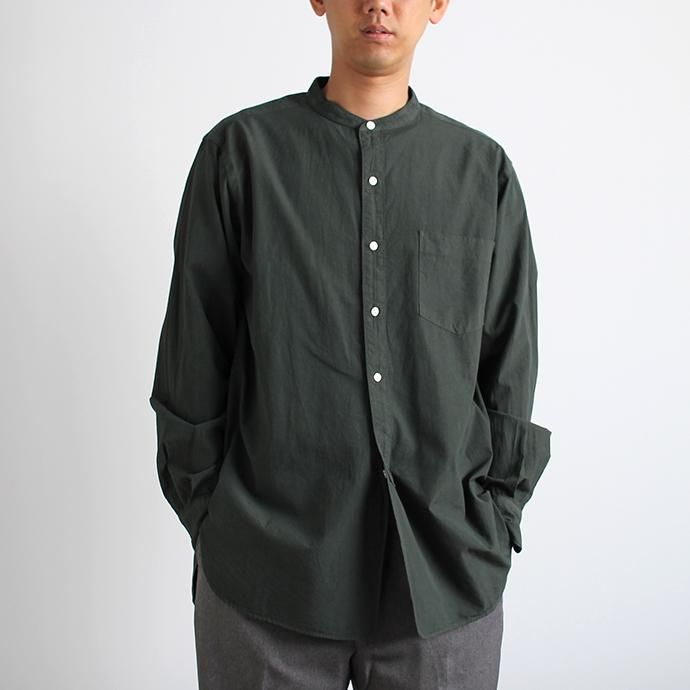 141065801 blurhms / Polish Chambray Band Collar Shirt L/S BHS-19SS019 - CHM-Navy<img class='new_mark_img2' src='//img.shop-pro.jp/img/new/icons47.gif' style='border:none;display:inline;margin:0px;padding:0px;width:auto;' /> 02