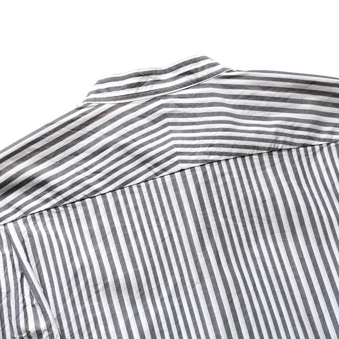 141304978 STILL BY HAND / SH0691 プルオーバーシャツ - Grey Stripe 02