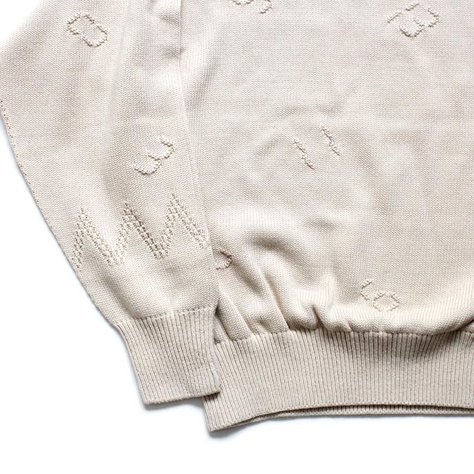 141327293 O-(オー)/ HOURS KNIT コットンニットクルーネックプルオーバー 19W-04 - White 02