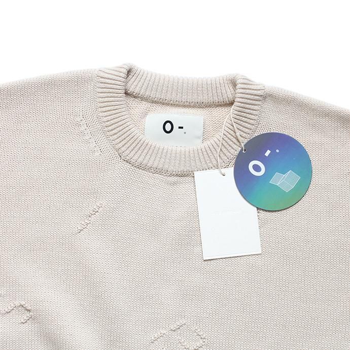 141327293 O-(オー)/ HOURS KNIT コットンニットクルーネックプルオーバー 19W-04 - White 02