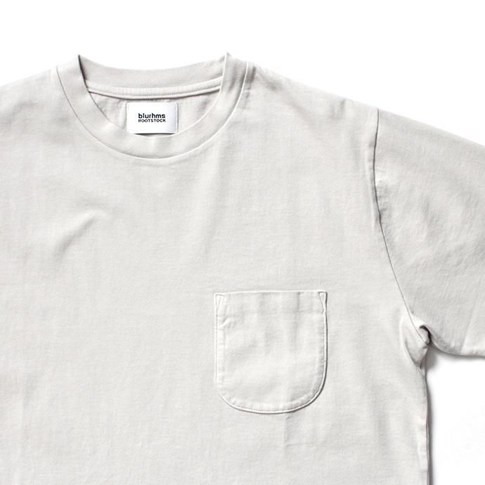141374260 blurhms ROOTSTOCK / Extra Soft Standard Pocket Tee BHS-RKSS18005 - Light Grey 02