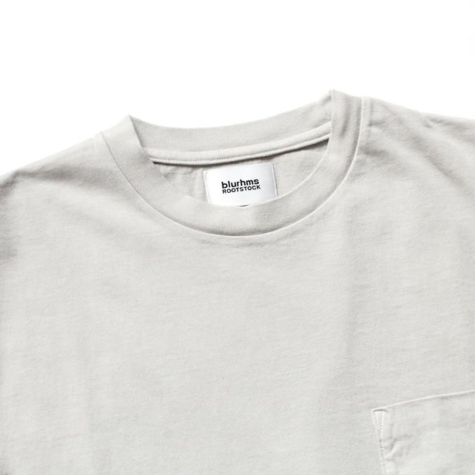 141374260 blurhms ROOTSTOCK / Extra Soft Standard Pocket Tee BHS-RKSS18005 - Light Grey 02