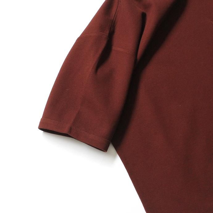 141384617 STILL BY HAND / CS0591 ビッグポケットTシャツ - Wine 02