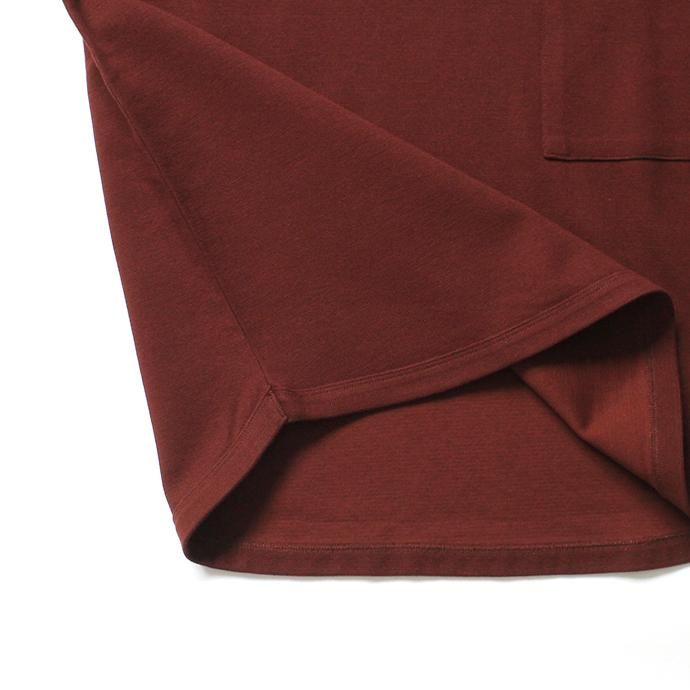 141384617 STILL BY HAND / CS0591 ビッグポケットTシャツ - Wine 02