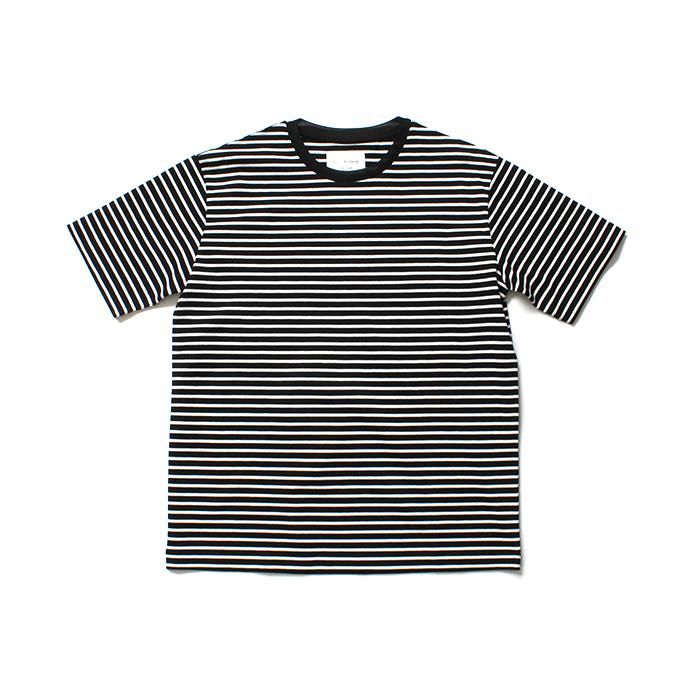 141385423 STILL BY HAND / CS0791 ボーダーTシャツ - Black x White 01