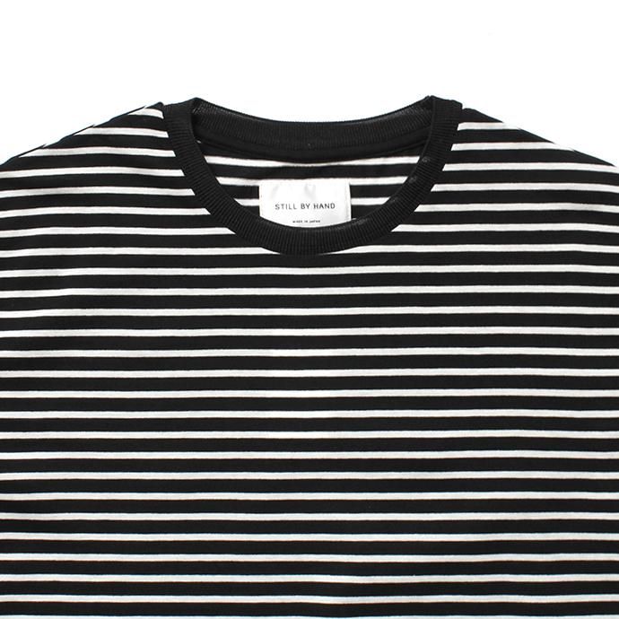 141385423 STILL BY HAND / CS0791 ボーダーTシャツ - Black x White 02