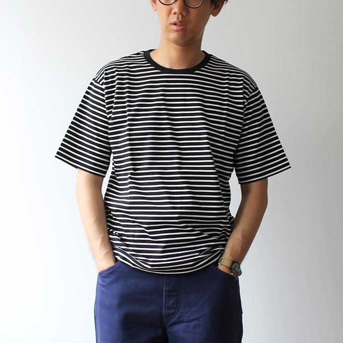 141385423 STILL BY HAND / CS0791 ボーダーTシャツ - Black x White 02