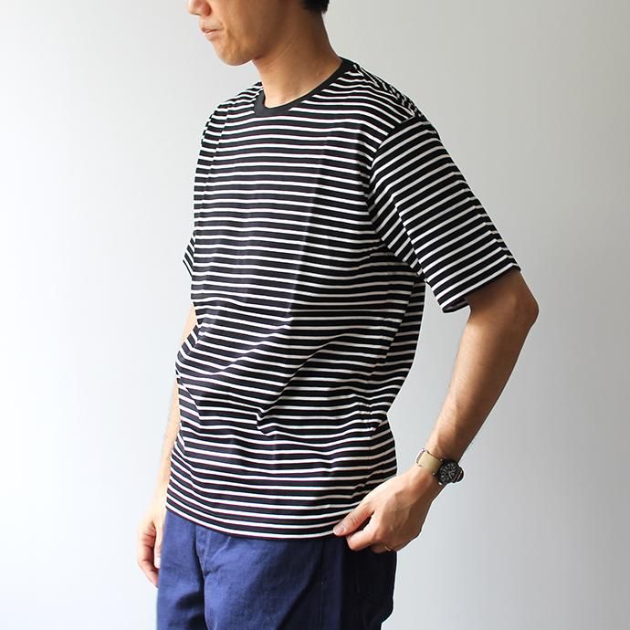 141385423 STILL BY HAND / CS0791 ボーダーTシャツ - Black x White 02