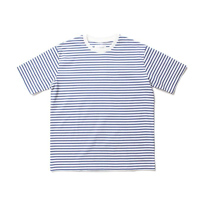 141385458 STILL BY HAND / CS0791 ボーダーTシャツ - White x Blue 01