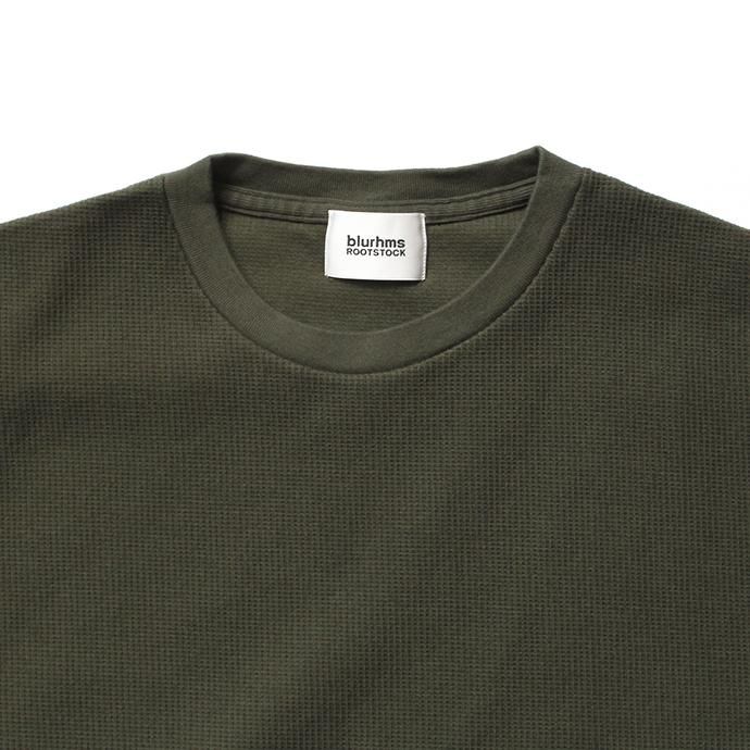 141509360 blurhms ROOTSTOCK / New Rough & Smooth Thermal Box Tee BHS-RKSS19028 - Olive 02