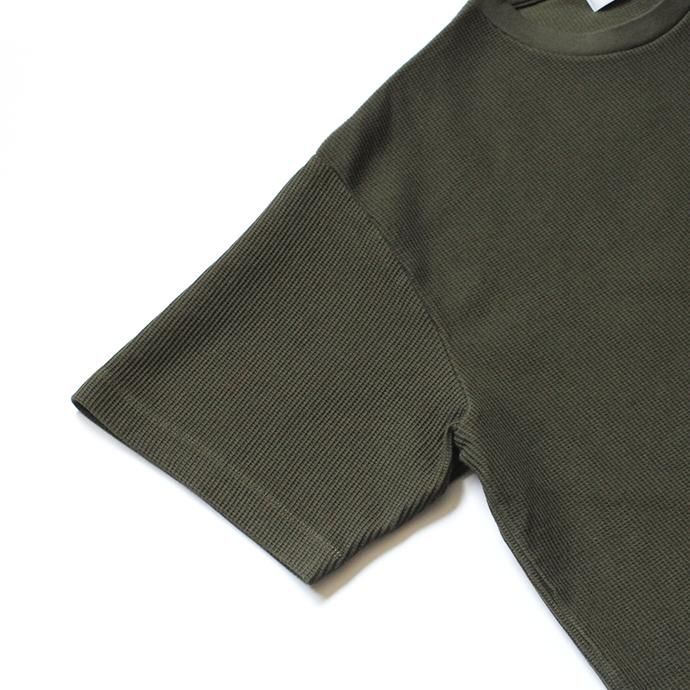 141509360 blurhms ROOTSTOCK / New Rough & Smooth Thermal Box Tee BHS-RKSS19028 - Olive 02