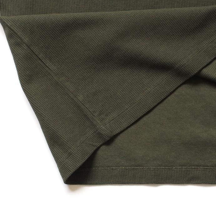 141509360 blurhms ROOTSTOCK / New Rough & Smooth Thermal Box Tee BHS-RKSS19028 - Olive 02