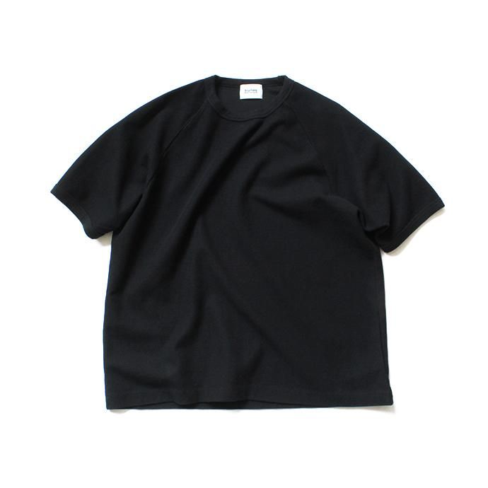 141509532 blurhms ROOTSTOCK / New Rough & Smooth Thermal Raglan Tee BHS-RKSS19008 - Black 01