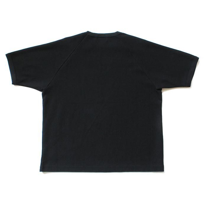 141509532 blurhms ROOTSTOCK / New Rough & Smooth Thermal Raglan Tee BHS-RKSS19008 - Black 02