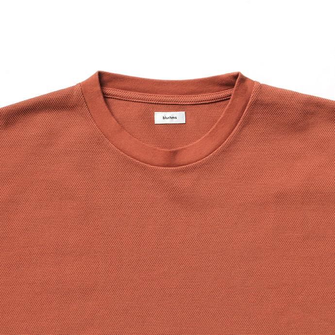 141547680 blurhms / Seed Stitch Box Tee BHS-19SS025-SED - Ash Orange 02