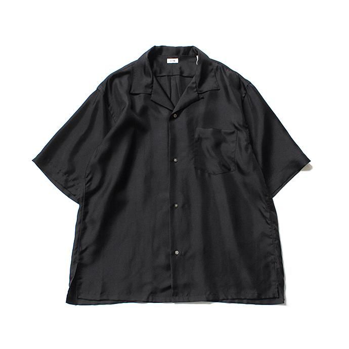 141551506 blurhms / Silk Open-Collar Shirt BHS-19SS023 - Black<img class='new_mark_img2' src='//img.shop-pro.jp/img/new/icons47.gif' style='border:none;display:inline;margin:0px;padding:0px;width:auto;' /> 01
