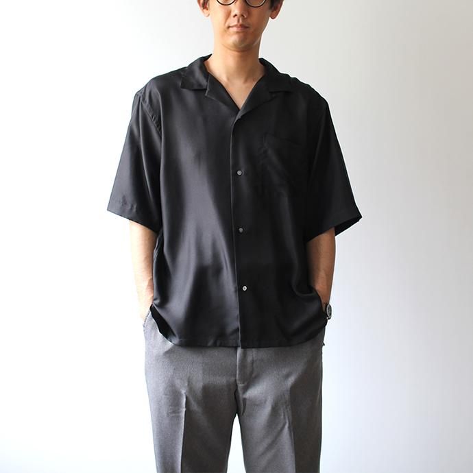 141551506 blurhms / Silk Open-Collar Shirt BHS-19SS023 - Black<img class='new_mark_img2' src='//img.shop-pro.jp/img/new/icons47.gif' style='border:none;display:inline;margin:0px;padding:0px;width:auto;' /> 02